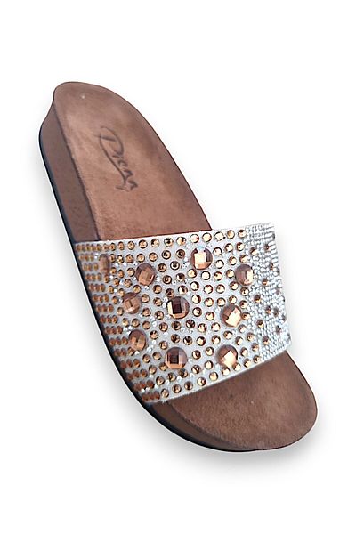 Pienn 321 Gold Stone Comfortable Sole Daily Women's Slippers