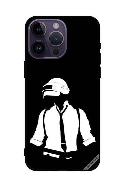 Covernex غطاء حماية لجهاز Apple iPhone 14 Pro Max Pubg أبيض وأسود