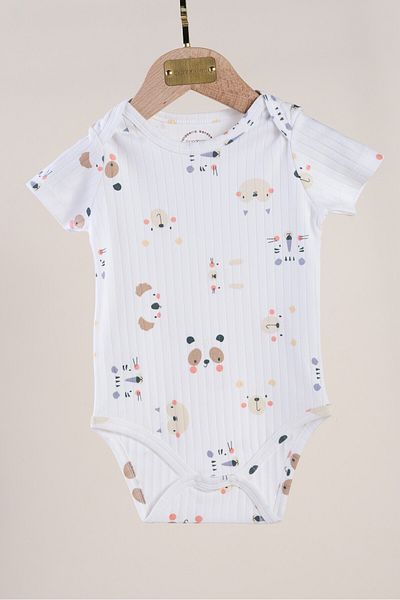 Bondberro 2-Piece Set Camisole Envelope Collar Newborn and Baby Bodysuit