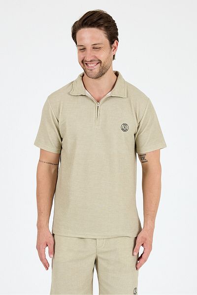 Rodi Men's Capris Polo Neck Short Sleeve T-Shirt – Comfortable Fit, Breathable Fabric Men's T-Shirt 7918