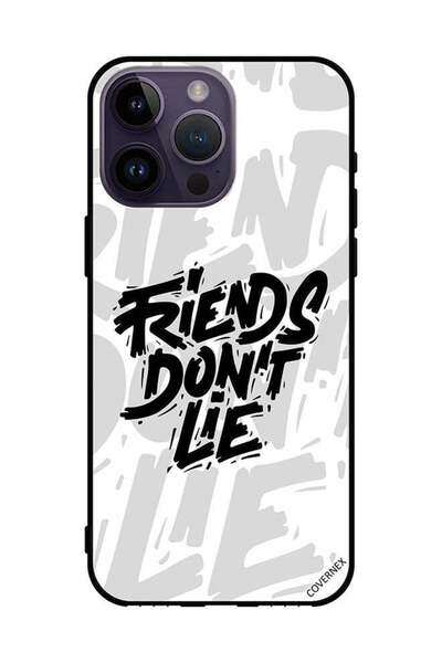 Covernex غطاء حماية لهاتف Apple iPhone 14 Pro Max - الأصدقاء لا يكذبون