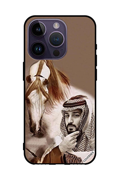 Covernex غطاء حماية لهاتف أبل آيفون 14 برو محمد بن سلمان أمام حصان