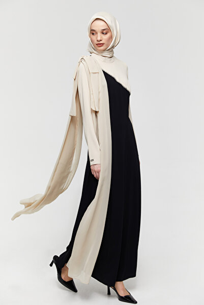 Setrms Fiyonk Fularlı Çift Renkli Abiye