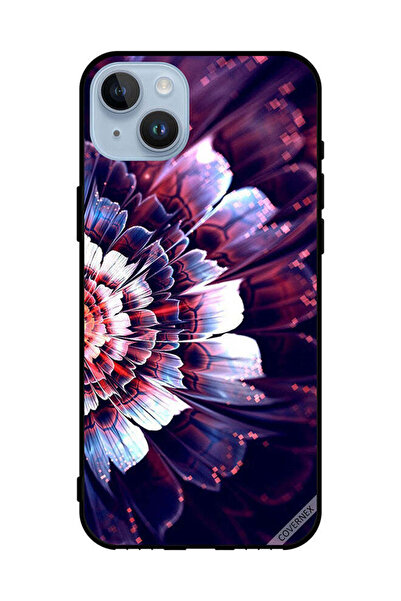 Covernex غطاء حماية لهاتف Apple iPhone 14 Plus مع زهرة كبيرة منعكسة على الجان...