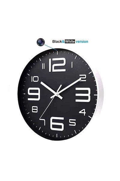 SpyGadget Spy Camera Wall Clock SpyGadget, Full HD, WiFi, Motion Detection, 20H Battery
