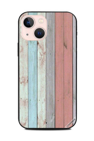 Covernex غطاء حماية لهاتف أبل آيفون 13 ميني، خفيف، متعدد الألوان، بنمط خشبي