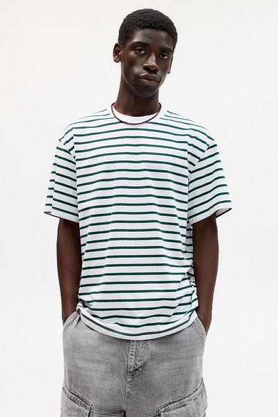 Pull & Bear Striped short sleeve T-shirt