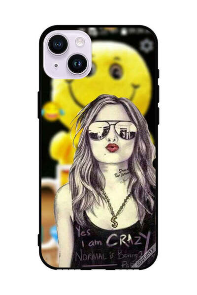 Covernex غطاء حماية لجهاز Apple iPhone 14 نعم أنا مجنون، العادي ممل