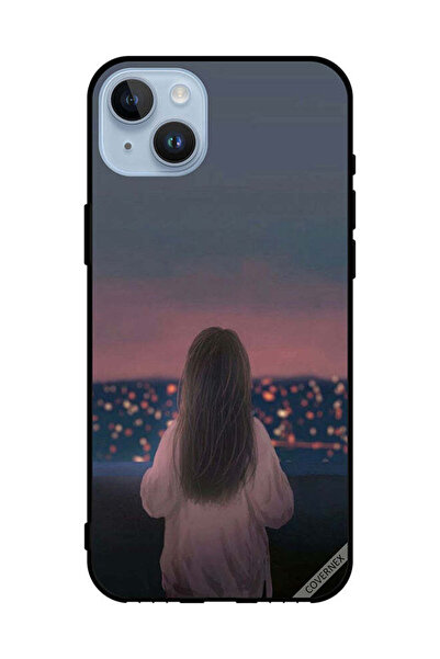 Covernex غطاء حماية لهاتف Apple iPhone 14 Plus بفتاة واقفة تبدو لطيفة