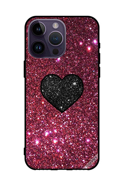 Covernex غطاء حماية لهاتف Apple iPhone 14 Pro Max بتصميم قلب لامع