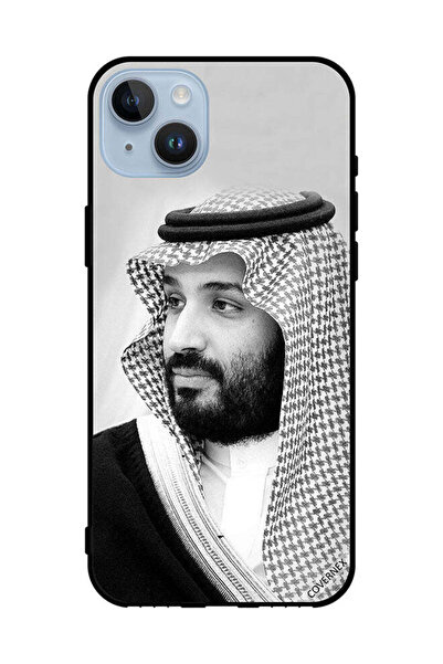 Covernex غطاء حماية لهاتف آبل آيفون 14 بلس صورة محمد بن سلمان بالأبيض والأسود