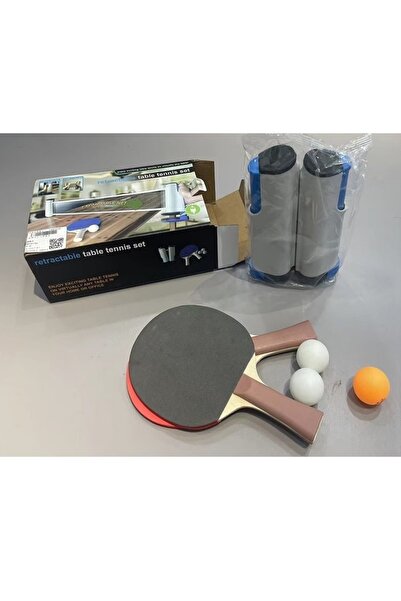 rexa مجموعة شبكة تنس طاولة قابلة للسحب محمولة - تصميم بمشبك من مادة ABS والنا...