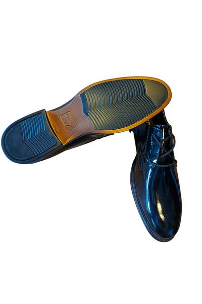 kho military design Turkish Air Force Winter Patent Leather Shoes (Size 43)