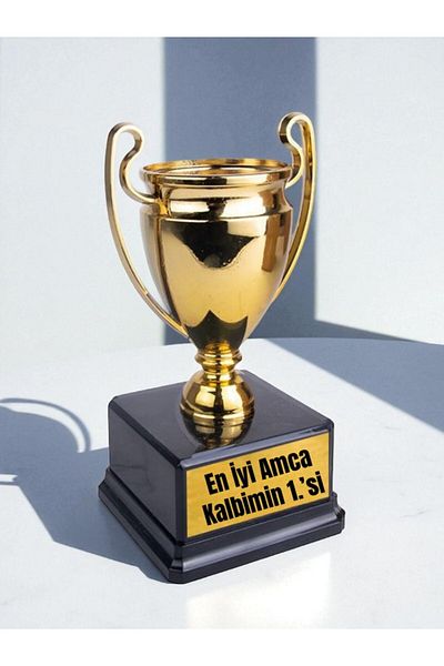 lili hediyelik Uncle Birthday Gift Trophy Championship Trophy Special Gift - Gifts Birthday Gift