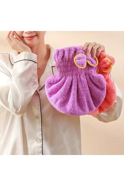 İnfeta Hair Drying Cap Microfiber Head Towel Shower Cap 1 Piece