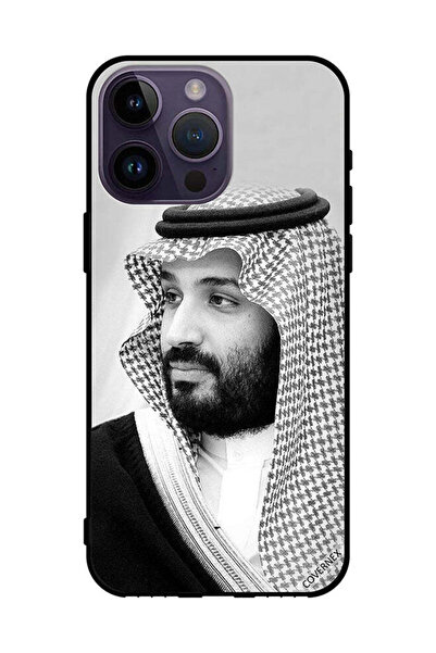 Covernex غطاء حماية لهاتف أبل آيفون 14 برو ماكس صورة محمد بن سلمان بالأبيض وا...