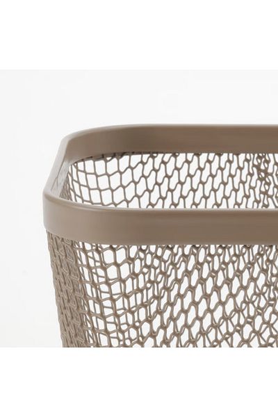 IKEA Food storage basket, metal/white, 14x14x10 cm