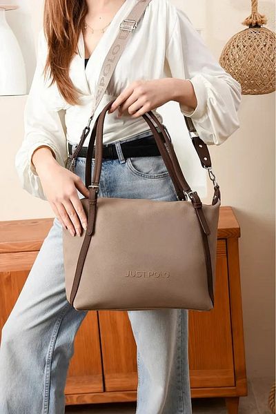 Just Polo Luxury New Season Long Strap Women's Hand and Shoulder Bag