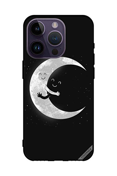 Covernex غطاء حماية لهاتف Apple iPhone 14 Pro عناق القمر والسماء المظلمة