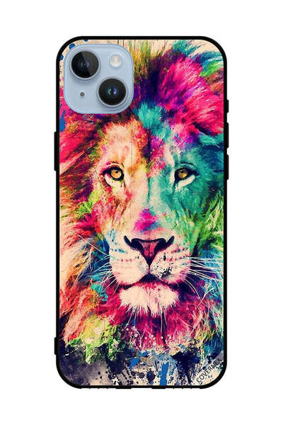Covernex غطاء حماية لهاتف Apple iPhone 14 Plus برسومات أسد ملونة