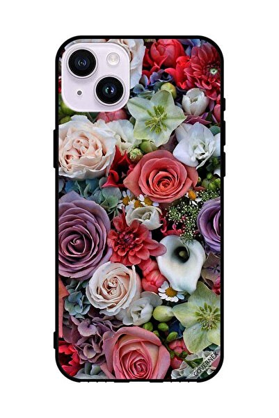 Covernex غطاء حماية لهاتف أبل آيفون 14 - ورود في باقات من الأوراق الصغيرة