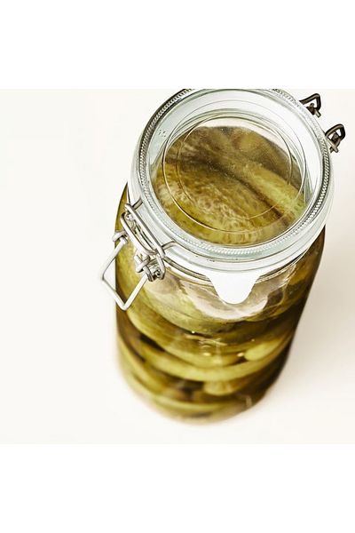 IKEA Jar with lid, clear glass, 2 l
