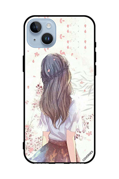 Covernex غطاء حماية لهاتف Apple iPhone 14 Plus فتاة لطيفة في تفكير عميق