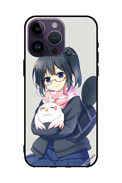 Covernex غطاء حماية لجهاز Apple iPhone 14 Pro Max فتاة تحمل حيوانًا أليفًا