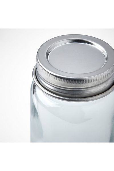 IKEA Spice jar, clear glass/stainless steel, 10 cl 4 pack