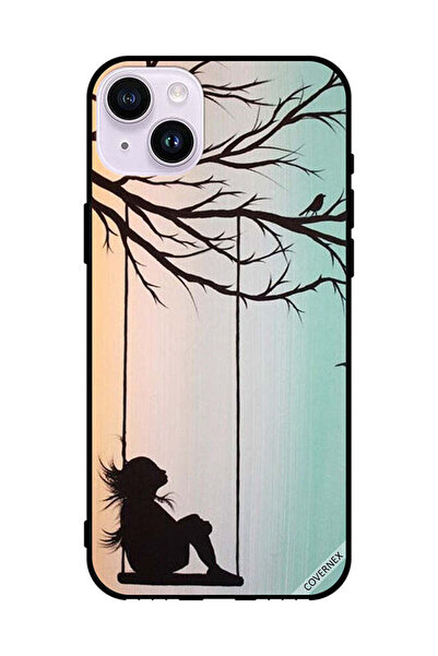 Covernex غطاء حماية لهاتف Apple iPhone 14 رسمة فنية لفتاة صغيرة حزينة