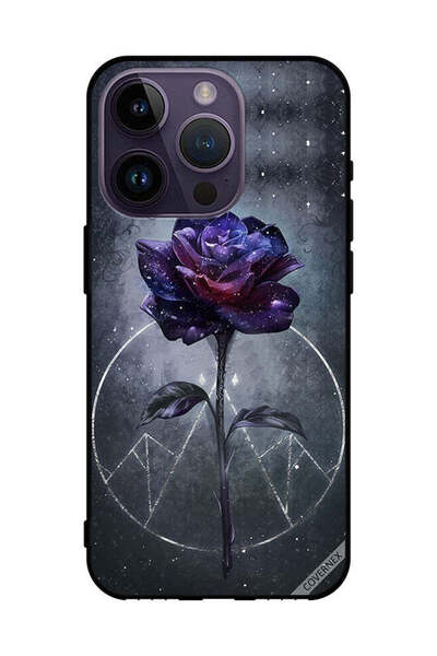 Covernex غطاء حماية لهاتف Apple iPhone 14 Pro - فن الزهور الداكنة