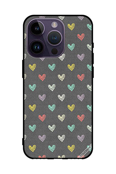 Covernex غطاء حماية لهاتف Apple iPhone 14 Pro بنمط قلوب صغيرة