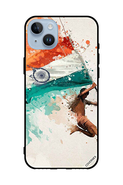 Covernex غطاء حماية لهاتف Apple iPhone 14 Plus يحمل علم الهند أثناء الطيران