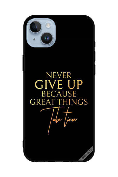 Covernex غطاء حماية لهاتف Apple iPhone 14 Plus لا تستسلم أبدًا لأن الأشياء ال...