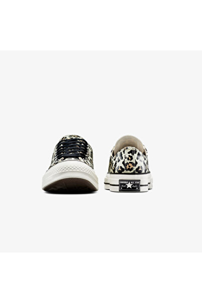 Converse Chuck 70 Glow In The Dark Leopard Print Kadın Krem Sneaker