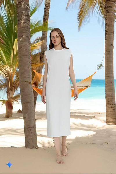 Vegove Premium Long Zero Sleeve Inner Dress