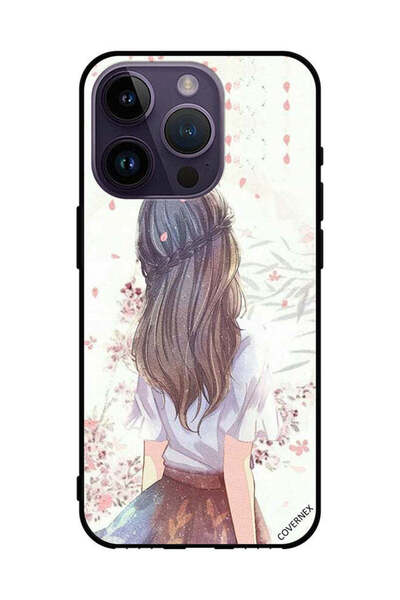 Covernex غطاء حماية لهاتف Apple iPhone 14 Pro فتاة لطيفة في تفكير عميق