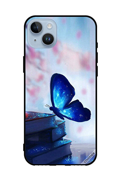 Covernex غطاء حماية لهاتف Apple iPhone 14 Plus - فراشة على الكتب