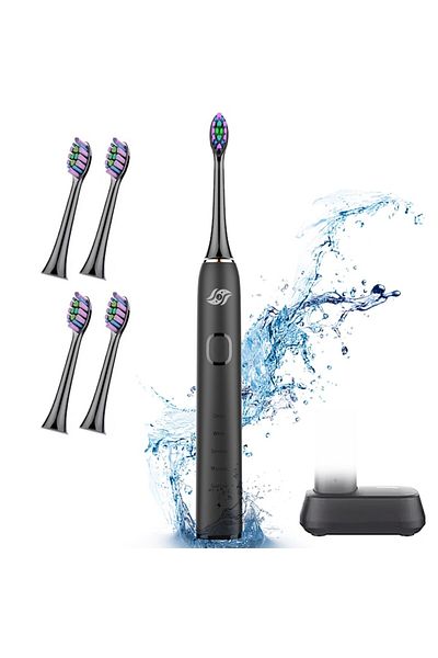 JFlow Periuță de dinți sonică, JFlow, portabilă, SN903, neagră