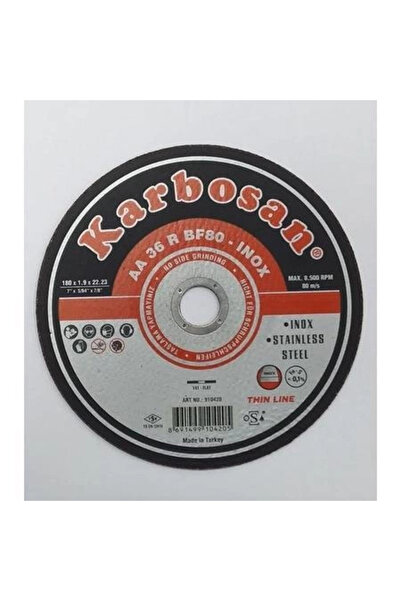 KL HOME Κόφτης Inox Karbosan Thinline 180X1,9X22,23 mm