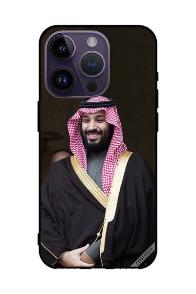 Covernex غطاء حماية لهاتف آبل آيفون 14 برو محمد بن سلمان مبتسمًا