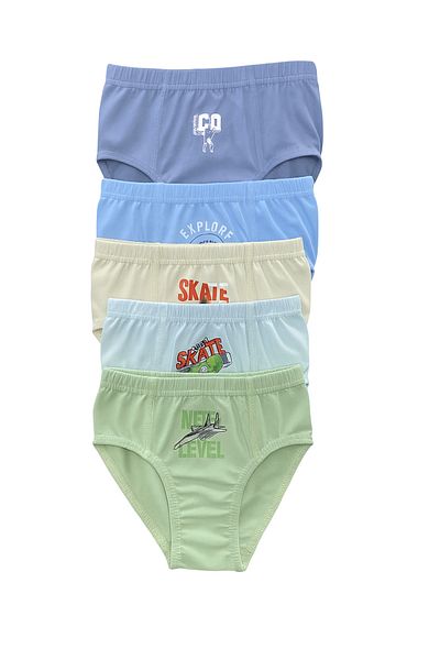 FORMO 6-Piece Boys' Cotton Printed Quality Colorful Underwear