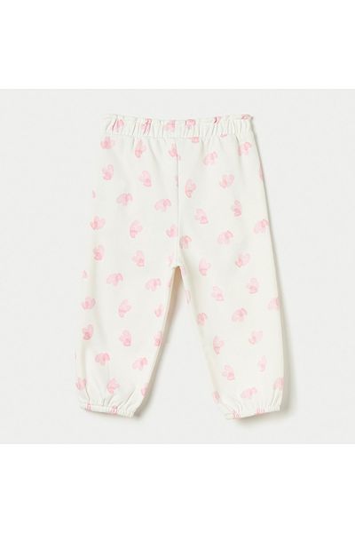 Juniors All-Over Heart Print Joggers with Elasticated Waistband