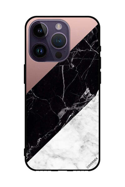 Covernex غطاء حماية لهاتف Apple iPhone 14 Pro بنمط مزيج من الرخام واللون العادي