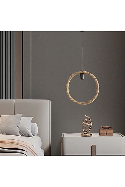 Hummer Black Single Pendant with Rope