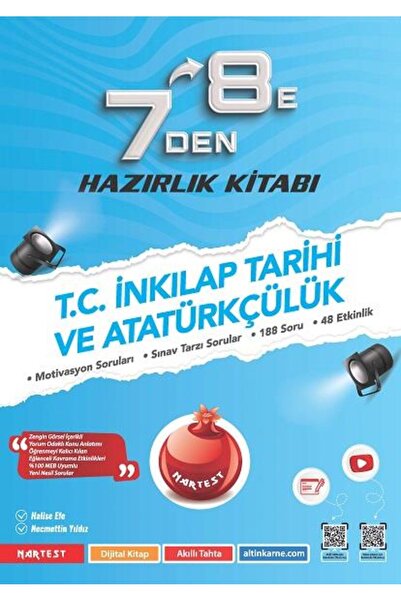 Nartest Yayınları 8. Sınıf 7 Den 8 E T.c. İnkılap Tarihi Ve Atatürkçülük Hazı...