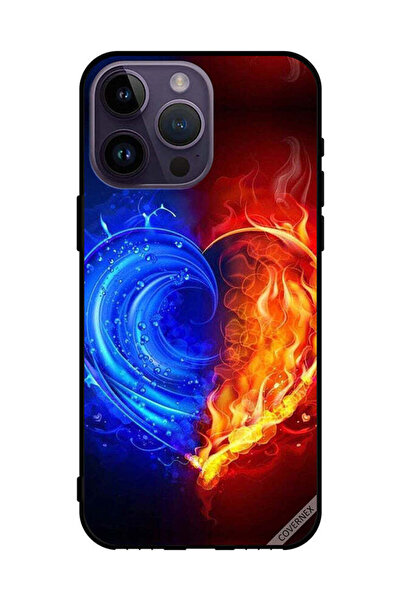 Covernex غطاء حماية لهاتف Apple iPhone 14 Pro Max - قلب النار والماء