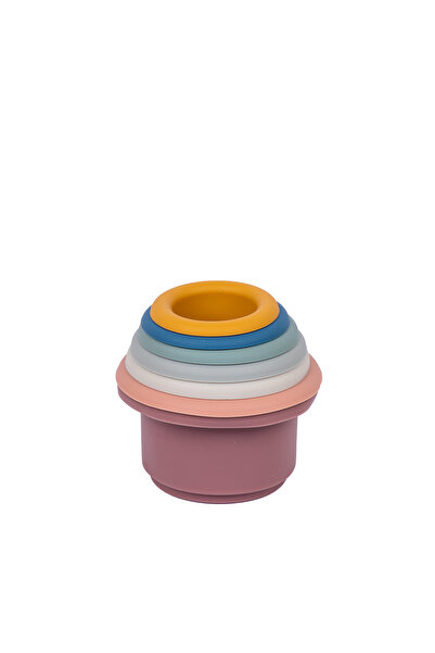 Babies Basic Silicone Stacking Toy for Babies/Kids, Stacking Cup, BPA Free 10...