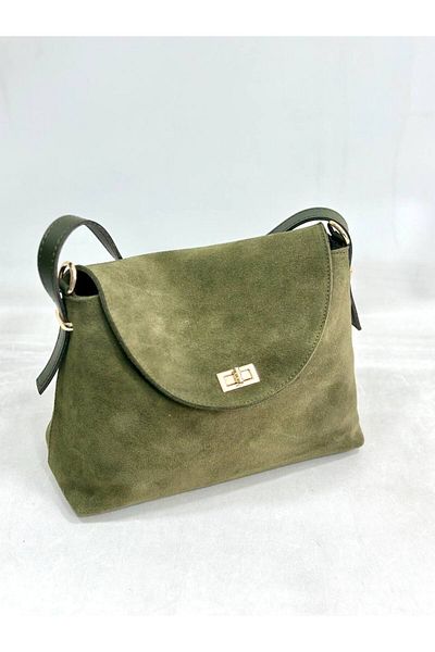 My Easy Shop Women's Bag Genuine Leather Suede Shoulder Bag