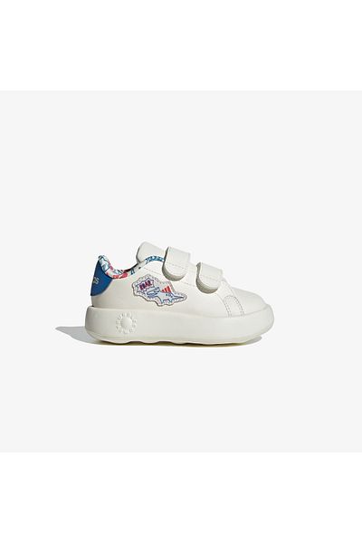 adidas Advantage Dino Baby White Velcro Sports Shoes
